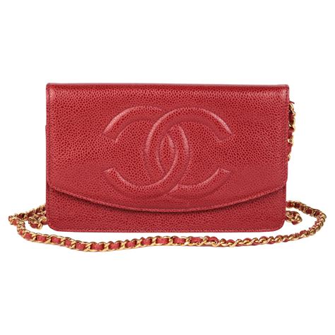 chanel red wallet on a chain|chanel timeless wallet on chain.